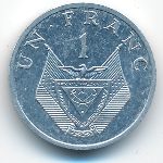 Rwanda, 1 franc, 1985