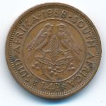 South Africa, 1/4 penny, 1958