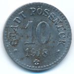 Пёснек., 10 пфеннигов (1918 г.)