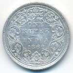 Британская Индия, 1 рупия (1862 г.)