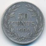 Либерия, 50 центов (1906 г.)