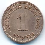 Germany, 1 pfennig, 1875
