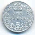 Great Britain, 6 pence, 1906