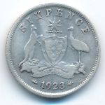 Australia, 6 pence, 1923