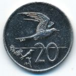 Cook Islands, 20 cents, 1974
