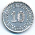 Straits Settlements, 10 cents, 1927