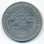 Equatorial African States, 50 francs, 1961