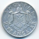 Албания, 2 франга ари (1935 г.)