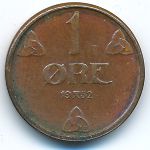Норвегия, 1 эре (1952 г.)