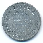 Франция, 50 сентим (1881 г.)