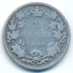 Canada, 25 cents, 1888