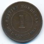British Honduras, 1 cent, 1885