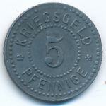 Зиген., 5 пфеннигов (1917 г.)