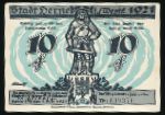 German Notgelds, 10 пфеннигов, 1921