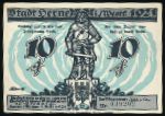 German Notgelds, 10 пфеннигов, 1921