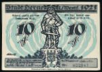 German Notgelds, 10 пфеннигов, 1921