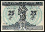 German Notgelds, 25 пфеннигов, 1921