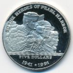 Маршалловы острова, 5 долларов (1991 г.)