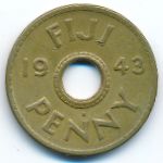 Фиджи, 1 пенни (1943 г.)