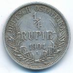 Немецкая Африка, 1/4 рупии (1904 г.)