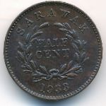 Sarawak, 1/2 cent, 1933