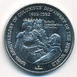 Turks and Caicos Islands, 5 crowns, 1991