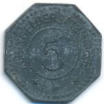 Саргемин., 5 пфеннигов (1917 г.)