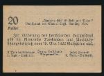Нотгельды Австрии, 20 геллеров (1920 г.)