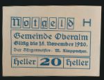 Нотгельды Австрии, 20 геллеров (1920 г.)