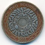 Великобритания, 2 фунта (2011 г.)
