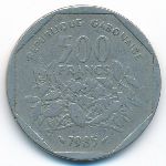 Gabon, 500 francs, 1985