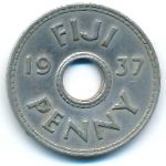Fiji, 1 penny, 1937