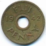 Fiji, 1 penny, 1942