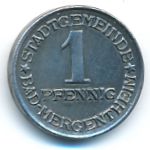 Мергентхайм., 1 пфенниг (1920 г.)