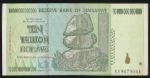 Zimbabwe, 10000000000000 долларов, 2008