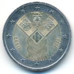 Эстония, 2 евро (2018 г.)