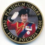 Остров Вознесения, 5 фунтов (2022 г.)