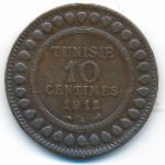 Тунис, 10 сентим (1912 г.)
