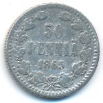 Finland, 50 pennia, 1865