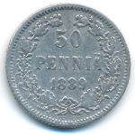 Finland, 50 pennia, 1889