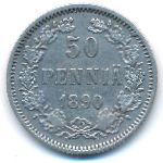 Finland, 50 pennia, 1890