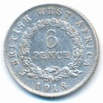 Британская Западная Африка, 6 пенсов (1918 г.)