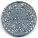Finland, 50 pennia, 1892