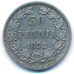 Finland, 50 pennia, 1892