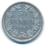 Finland, 50 pennia, 1907