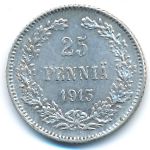 Finland, 25 pennia, 1913