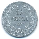 Финляндия, 25 пенни (1897 г.)