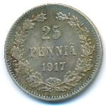 Finland, 25 pennia, 1917