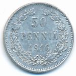 Finland, 50 pennia, 1916