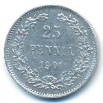 Finland, 25 pennia, 1901